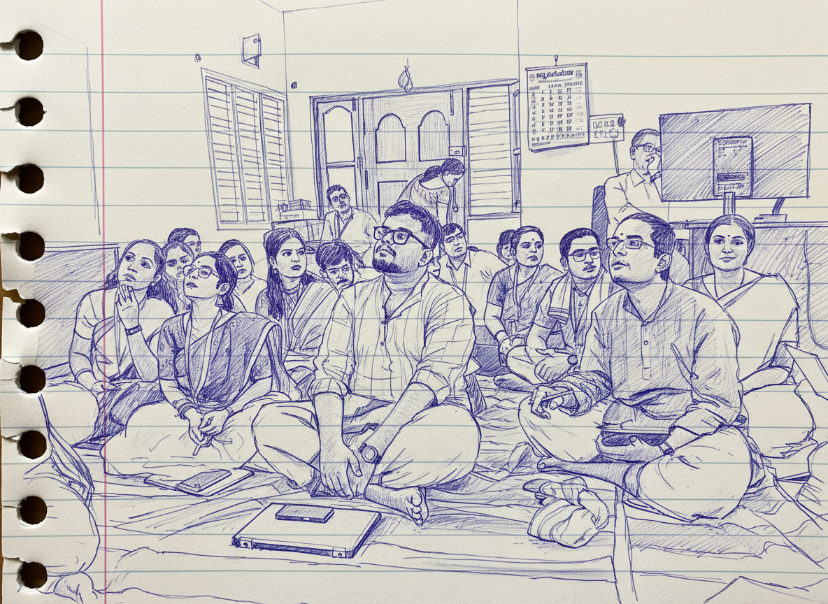 Cover image for Sitting on the Floor, Standing for Dharma