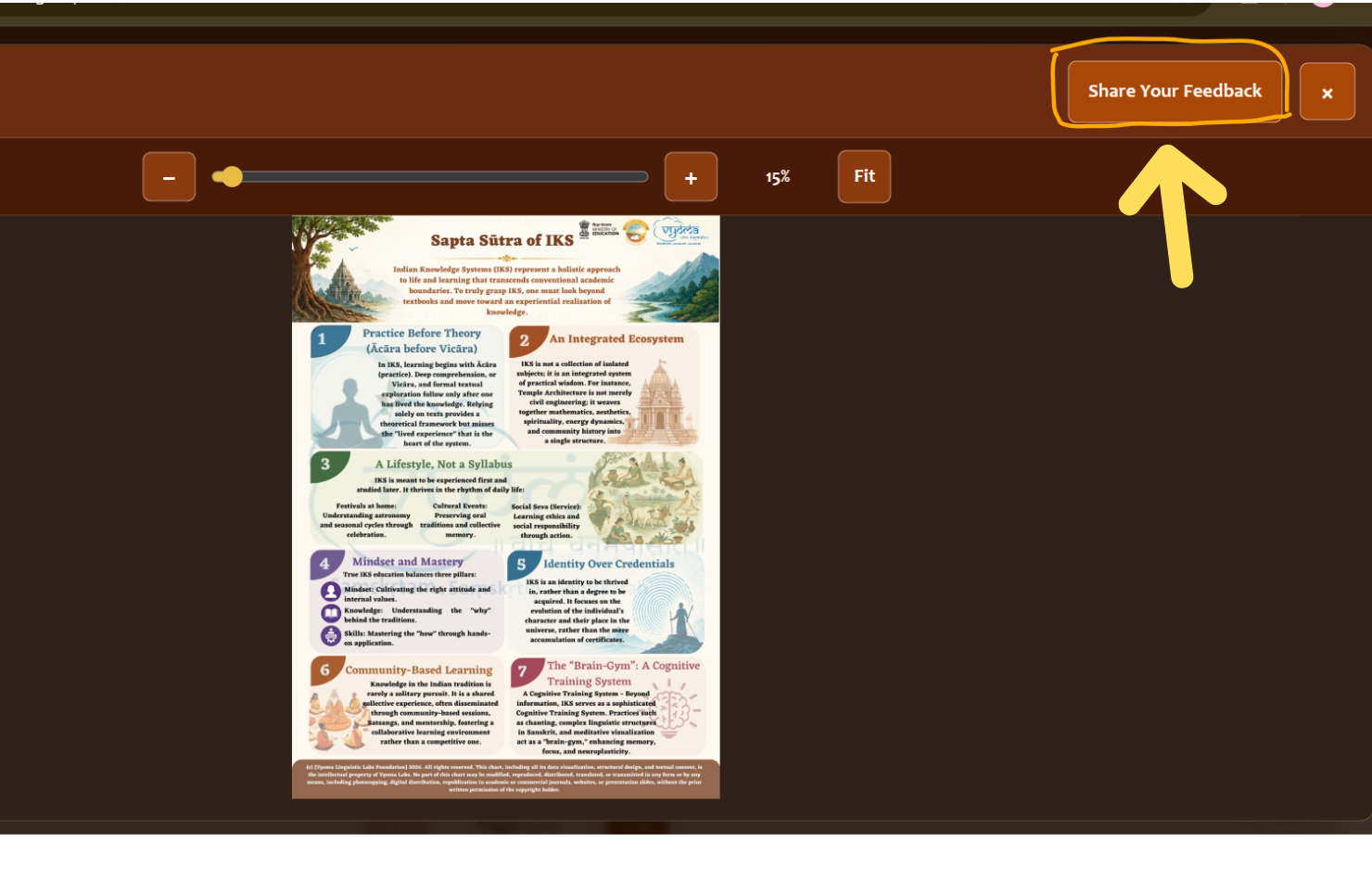 Step 1: Open a chart and select Share Your Feedback